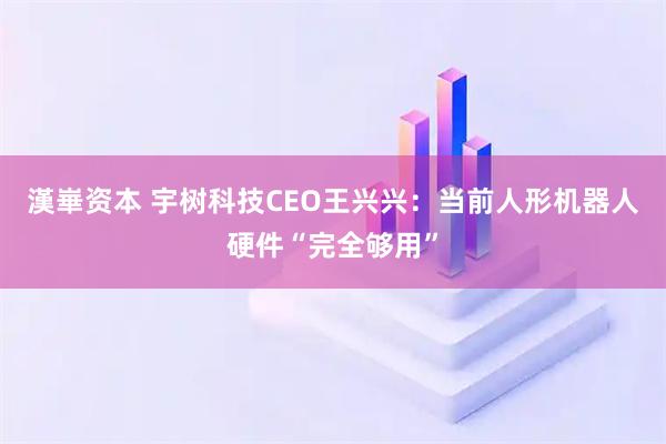 漢崋资本 宇树科技CEO王兴兴:当前人形机器人硬件“完全够用”